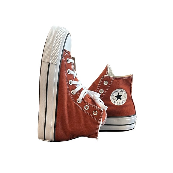 Converse All Star Hi-Lift Platform Spice Brown Platform Sneaker Womens Size 8 - Picture 1 of 12